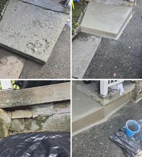 House's entrance repair